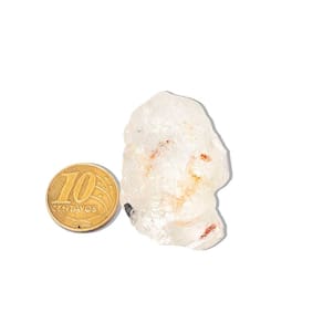 01 Topázio Branco Pedra Bruto Natural 25 a 50g Média 50mm