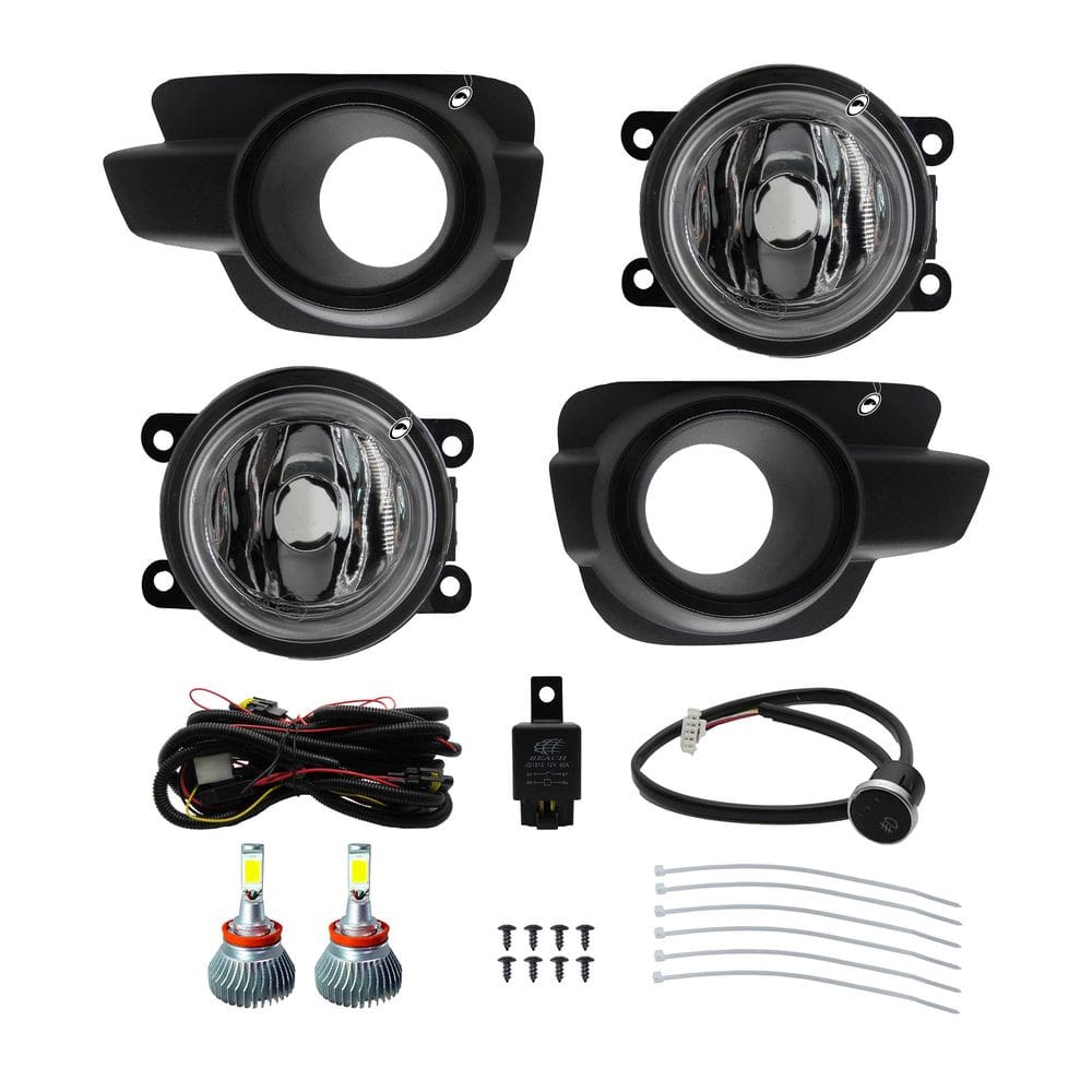 Kit Farol de Milha Neblina Renault Kwid Todos Com Molduras + Kit Xenon 6000K / 8000K ou Kit Lâmpada Super LED 6000K