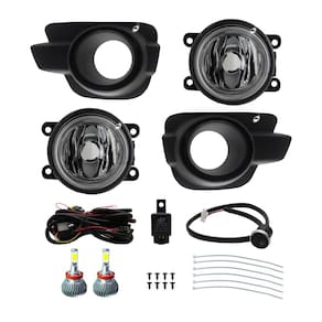 Kit Farol de Milha Neblina Renault Kwid Todos Com Molduras + Kit Xenon 6000K / 8000K ou Kit Lâmpada Super LED 6000K