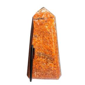 Ponta Calcita Laranja Natural Sextavado 27cm 4,9kg Classe C