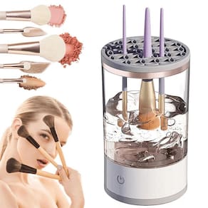 Lavador Limpador De Pinceis Maquiagem Automático Elétrico