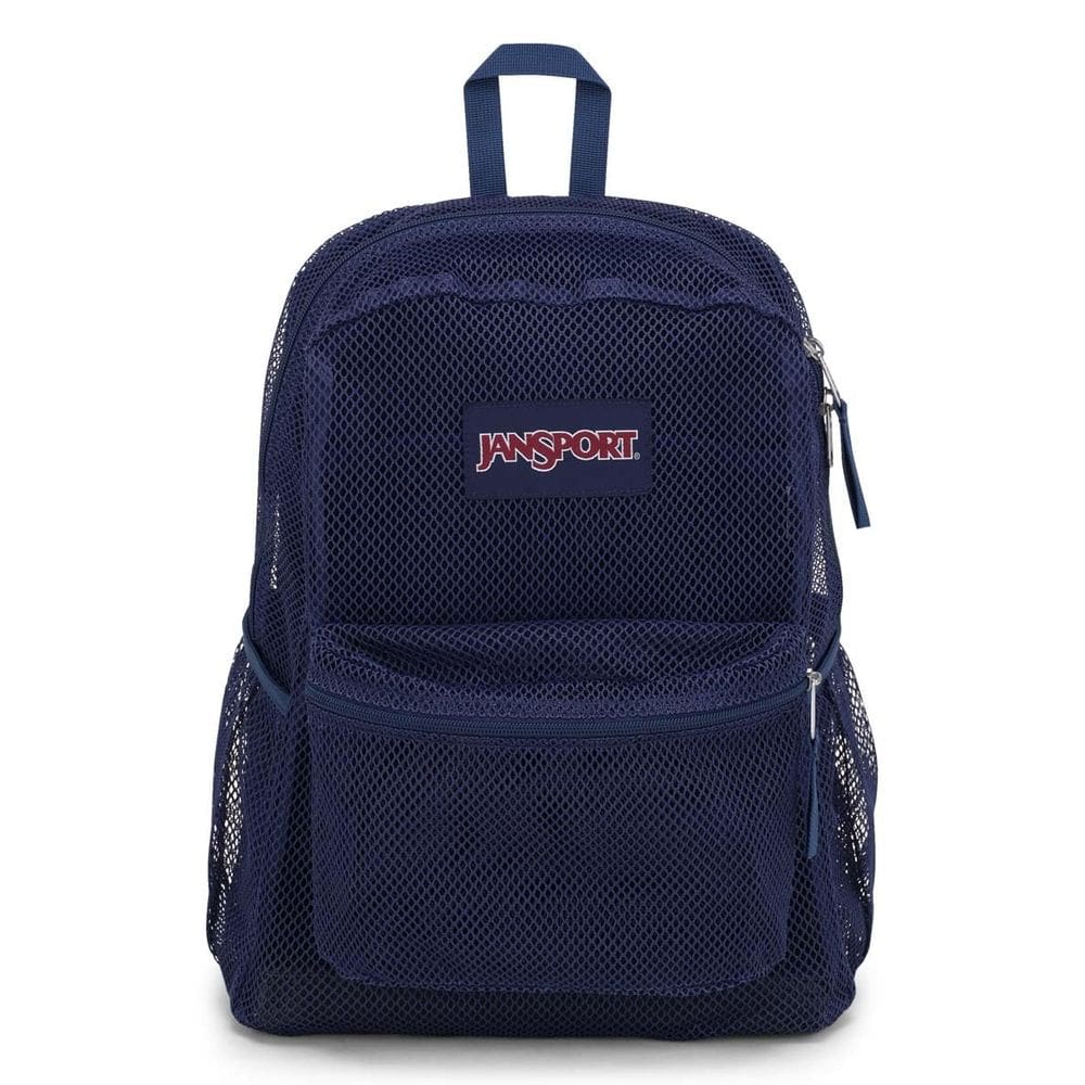 Mochila JanSport Eco Mesh Navy 43x32x15cm com capa para laptop