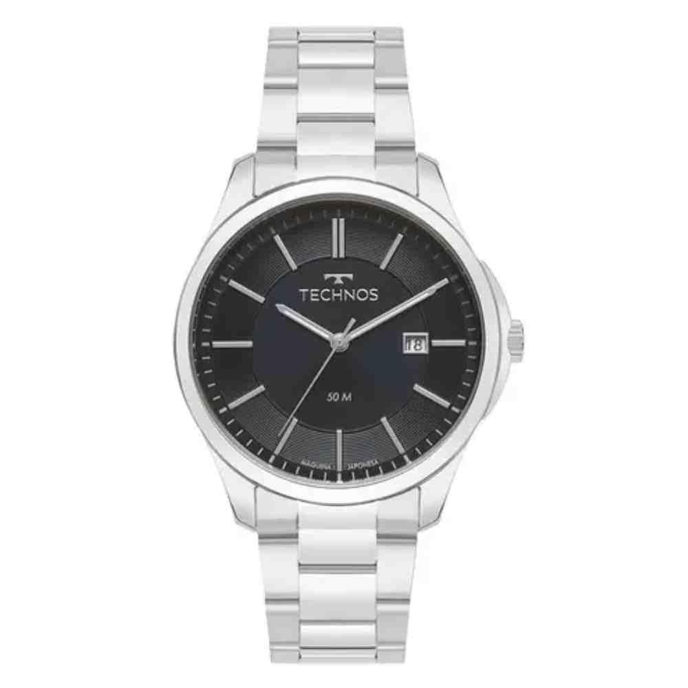 Relógio Technos Steel Prata Masculino 2115Tws/1P