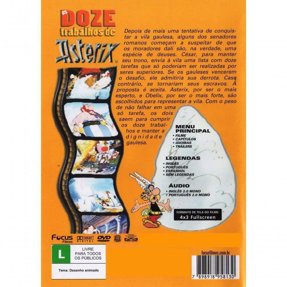 Dvd Asterix O Gaulês + Dvd Os Doze | Casas Bahia