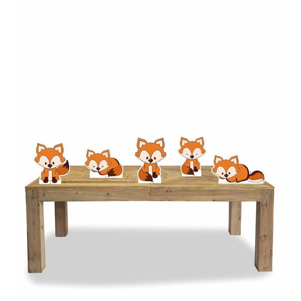 Kit Display Festa Raposinha 5 Peças