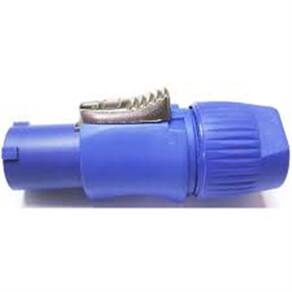 Kit 10 Conector Powercon Azul 5 Femea + 5 Macho