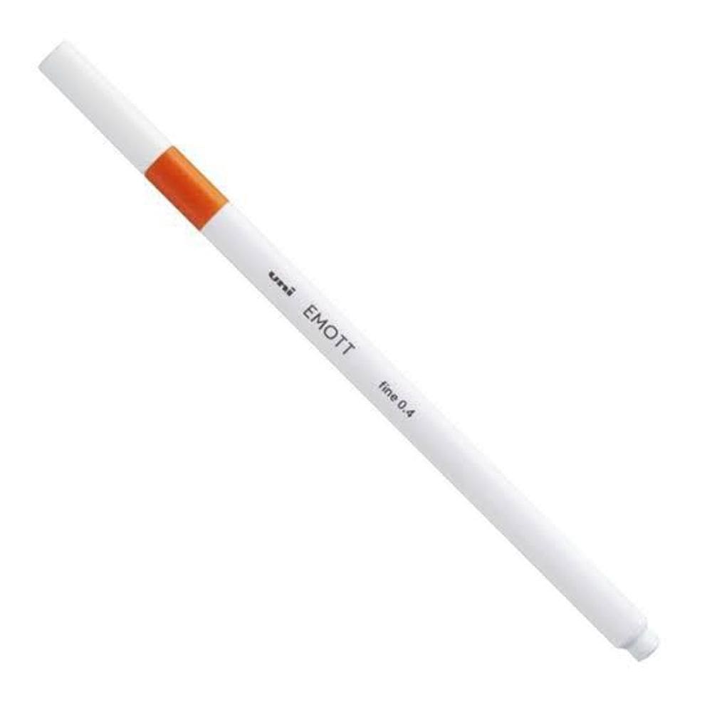 Caneta Esferográfica Uniball Emott Fine Laranja 0.4