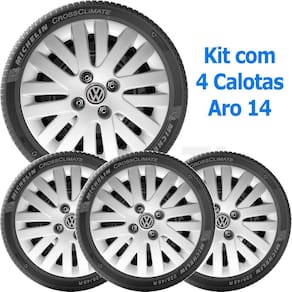 4X Calota Vw Gol Voyage Saveiro Santana Aro 14 009Ca