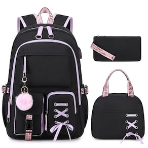 Mochila ACESAK para meninas com lancheira e estojo de lápis