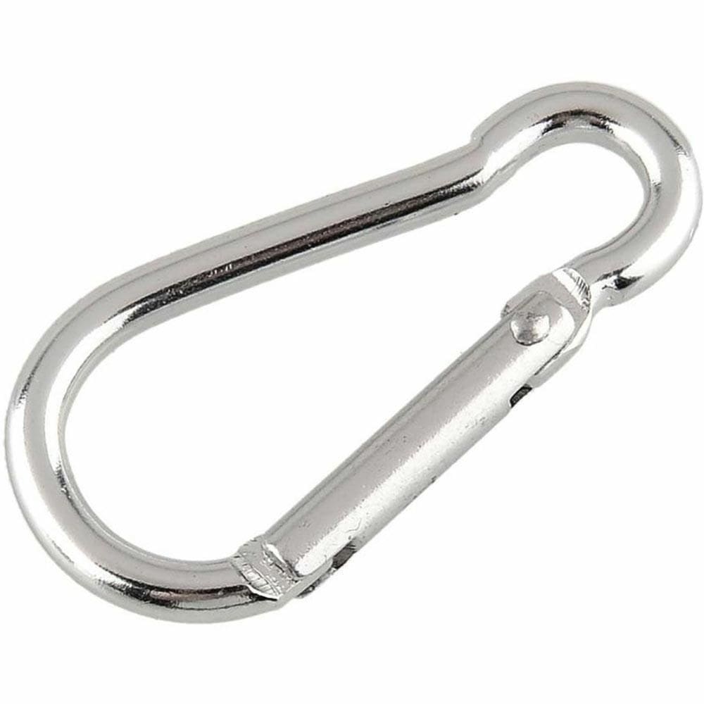 Mosquetão Inox Simples 11M X 120Mm Sem Olhal