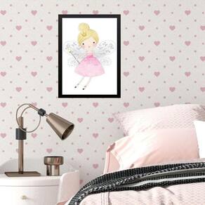 Quadro Infantil Menina Fada Madrinha 24X18Cm