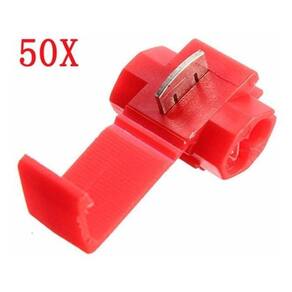 50Pçs Conector Elétrico Derivação Emenda Fios 0,5 A 1,5Mm