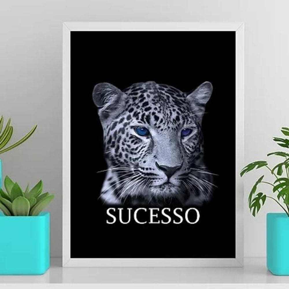 Quadro Motivacional Sucesso 33X24Cm Branca