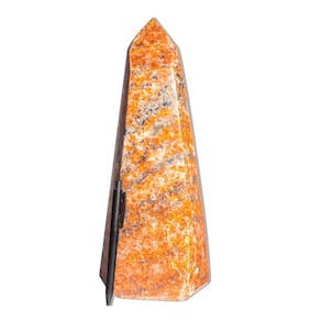 Ponta Calcita Laranja Natural Sextavado 31cm 4,6kg Classe A