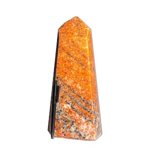 Ponta Calcita Laranja Natural Sextavado 30cm 5,6kg Classe B
