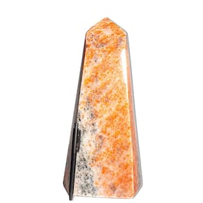 Ponta Calcita Laranja Natural Sextavado 33cm 6,4kg Classe B