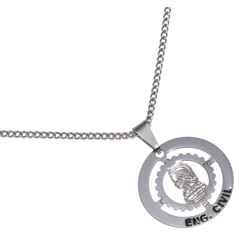 Colar Cordão Minha Profissão Engenharia Civil Aço Inox