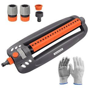 Kit 1 Aspersor Oscilante Tramontina 2 Engates 1 Bico E Luva