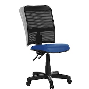 Cadeira Escritório Ergonômica Em Tela Rce Azul