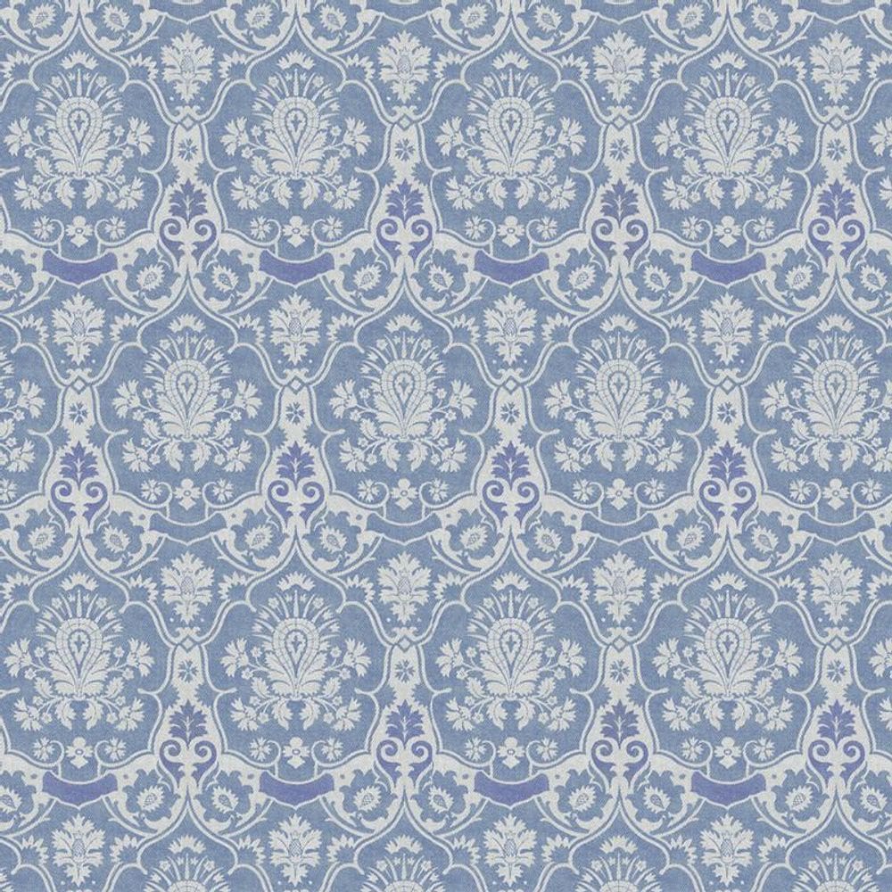 Papel de Parede Arabesco Azul Claro Adesivo 3,00m x 52cm