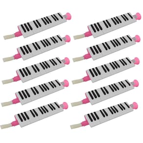 Kit 10 Escaletas Melódica 27 Teclas Rosa New York