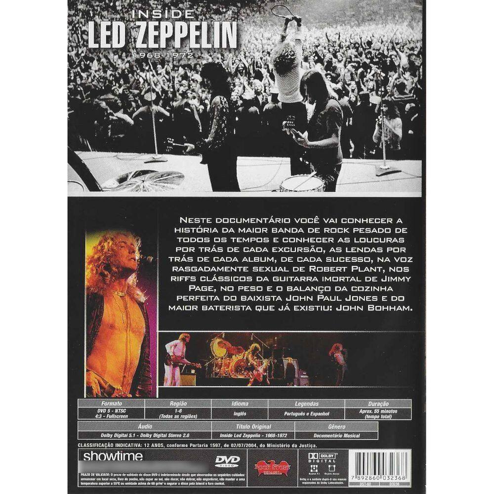 その他 Inside Led Zeppelin [DVD] Dvd Inside Led Zeppelin Documentário 1968 | Casas Bahia