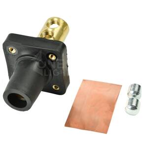 Conector Cam Lock Femea Painel Preto 400A 600V