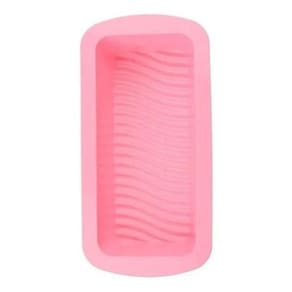 Forma Retangular De Silicone Ideal Para Fazer Bolo - Rosa