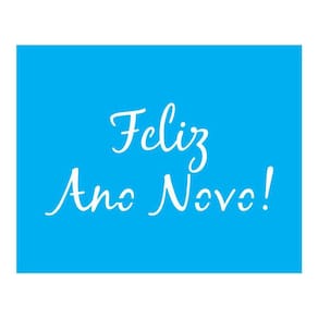 Stencil Tamako Feliz Ano Novo - 20X25Cm - Ref B668