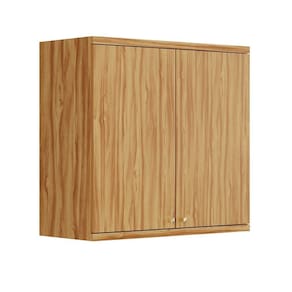 Armário Aéreo de Cozinha 80cm com 2 Portas 100% Mdf Noruega Amendoa