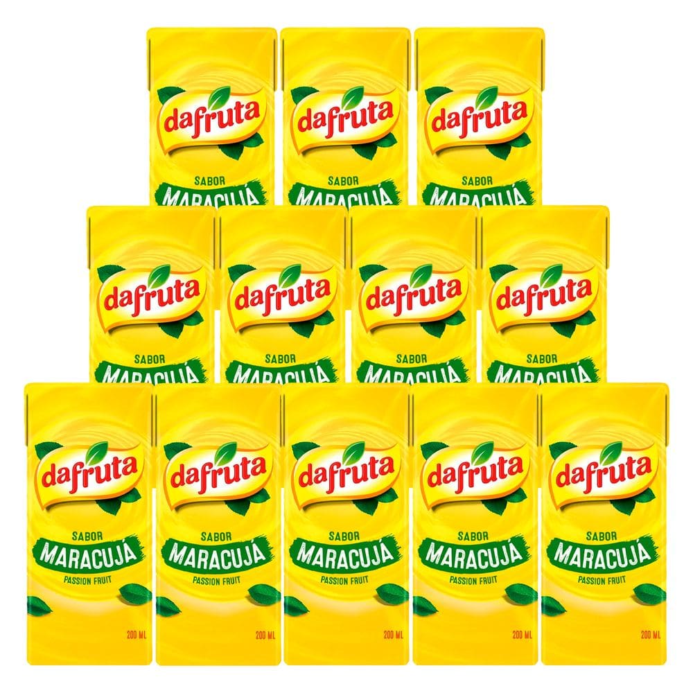 Suco Dafruta Sabor de Maracujá 200ml 12 Unidades