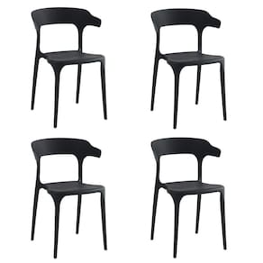 Conjunto com 4 Cadeiras Valéria 74,5cm X 49cm X 48,5cm Preto