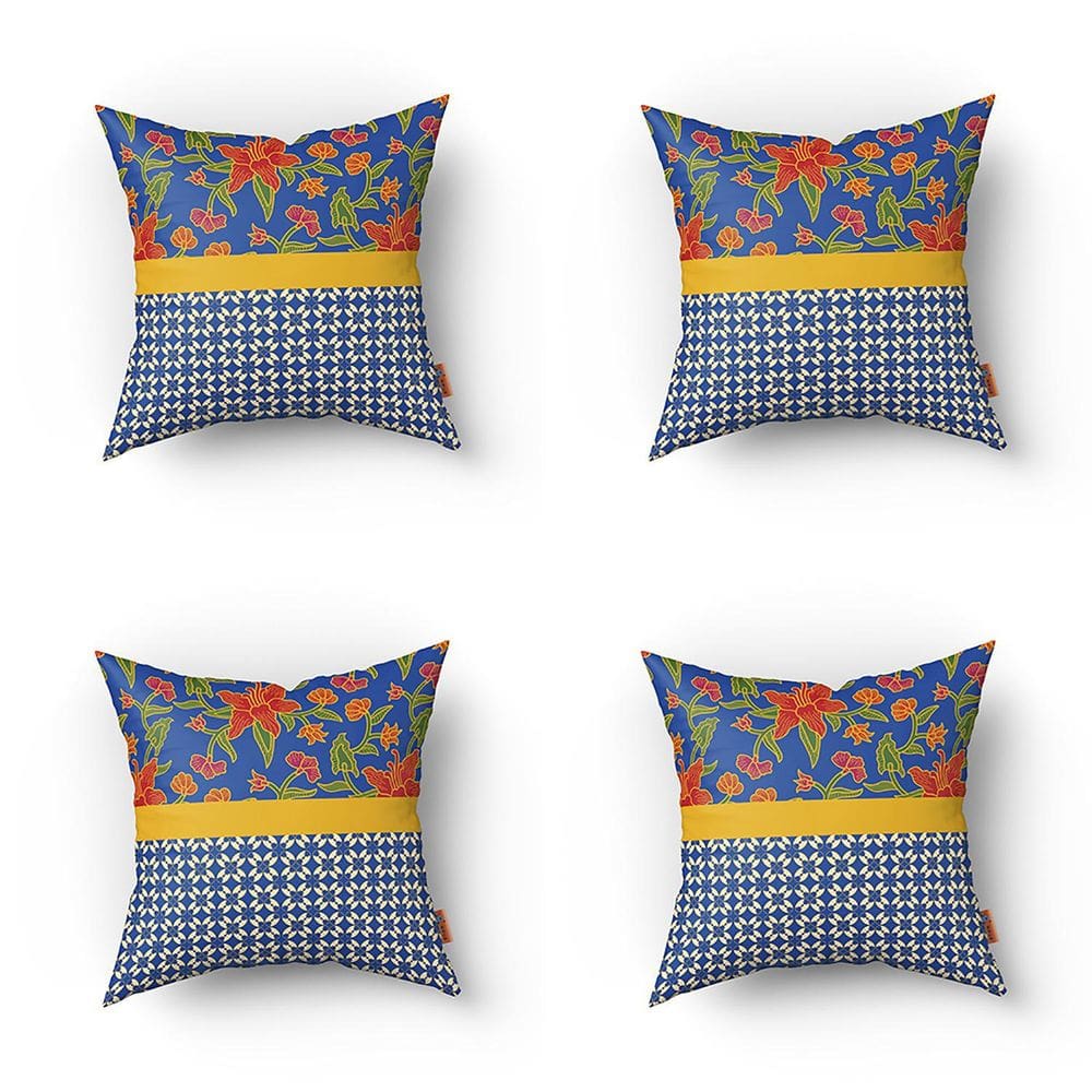 Kit Capas De Almofadas Decorativas Estampadas 30X30Cm 417