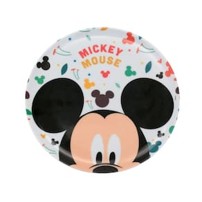 Prato Raso Melamina Infantil Mickey Mouse Disney 20cm - Tuut