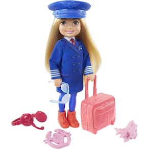 Playset Barbie Chelsea pode ser piloto com acessórios de 6 polegadas
