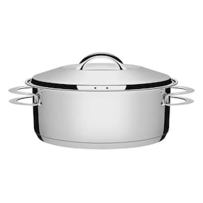 Caçarola Tramontina Solar Rasa Em Aço Inox 28 Cm 7,1 L