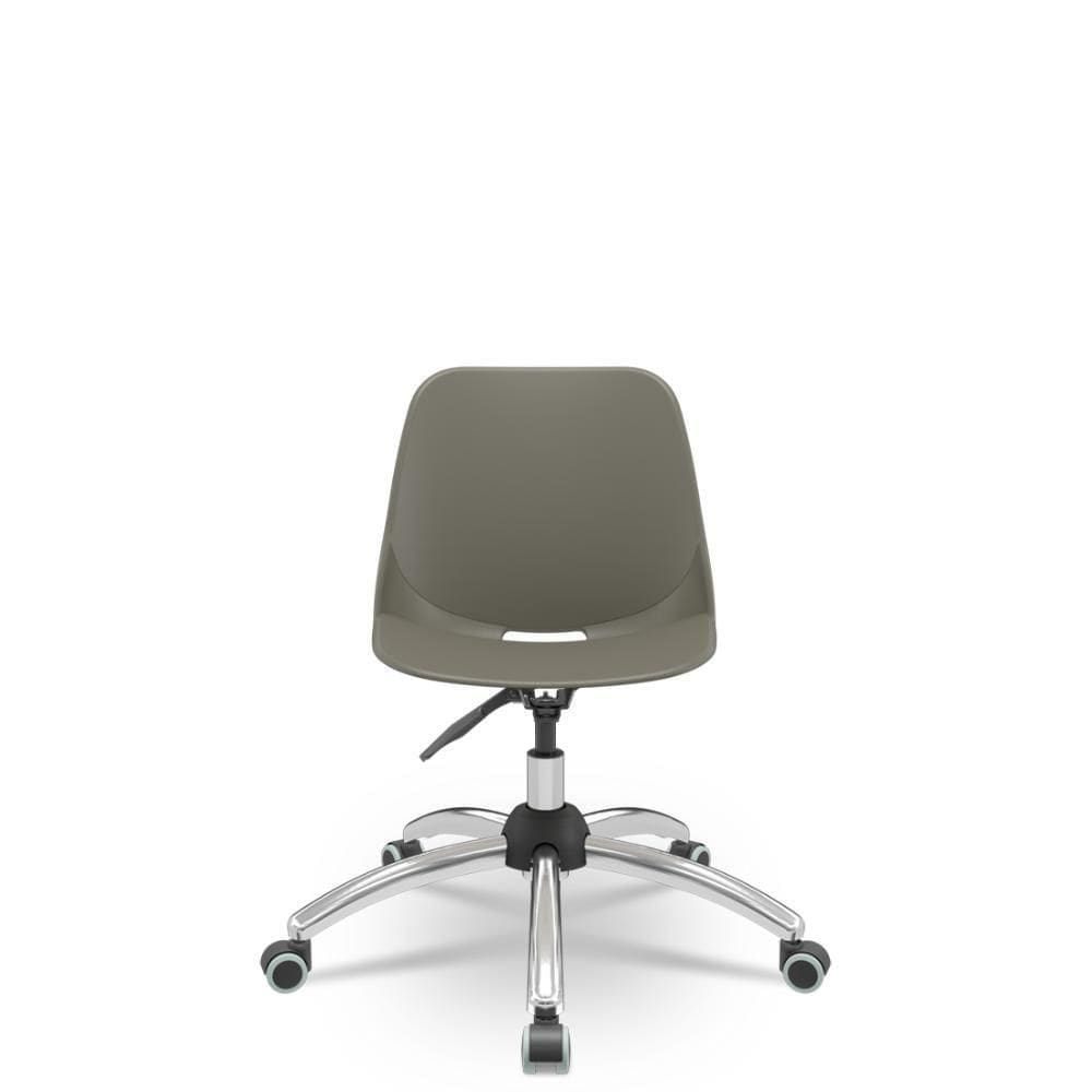 Cadeira Quick Giratória Cromada Basalto