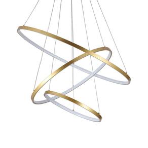 Lustre Pendente Skylight Júpiter 3037 Led Bivolt Dourado