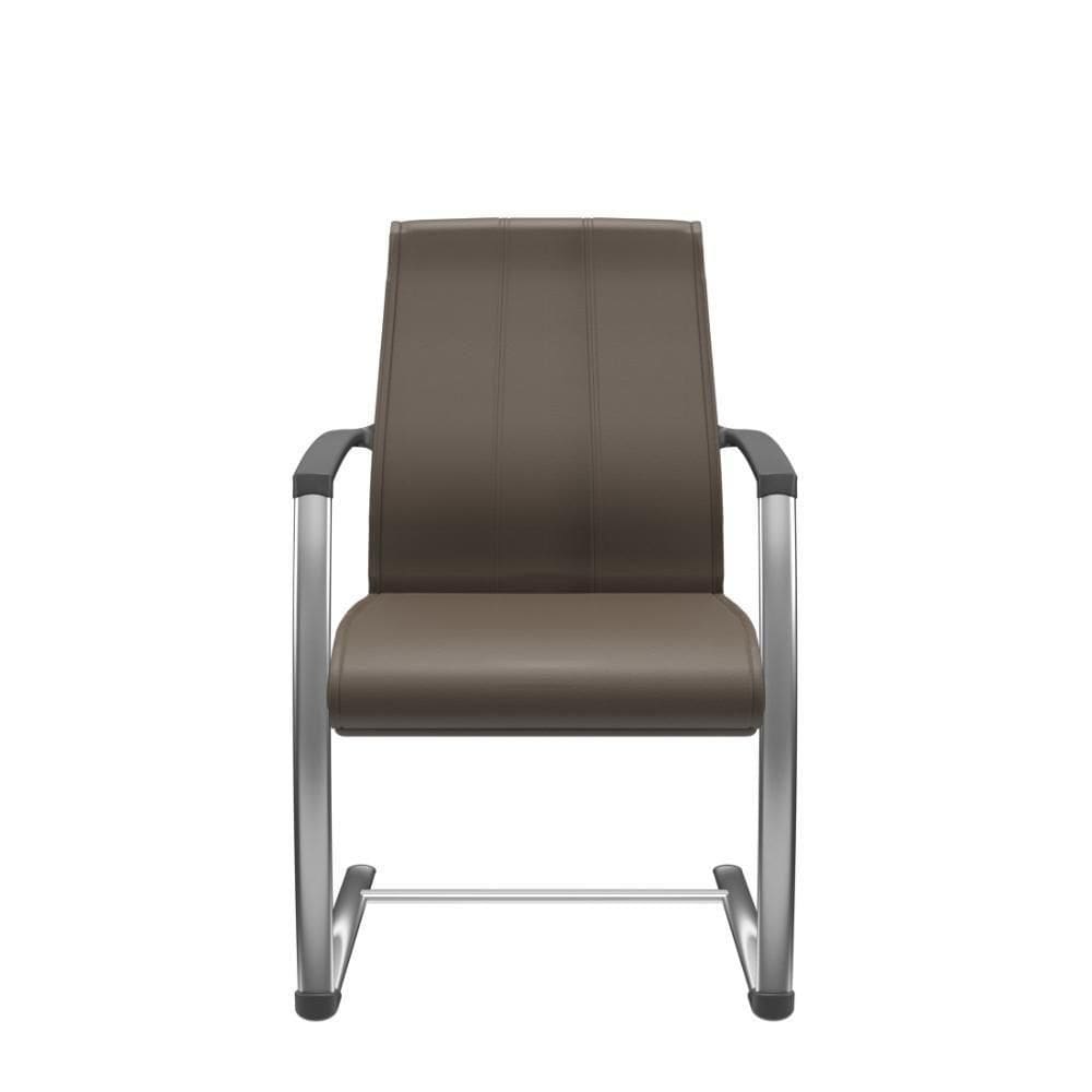 Cadeira Suprema Aproximação Cromada Marrom