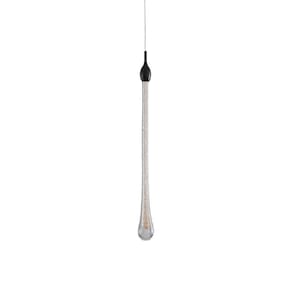 Lustre Pendente Skylight Drop 3059 Led Bivolt Preto-transparente