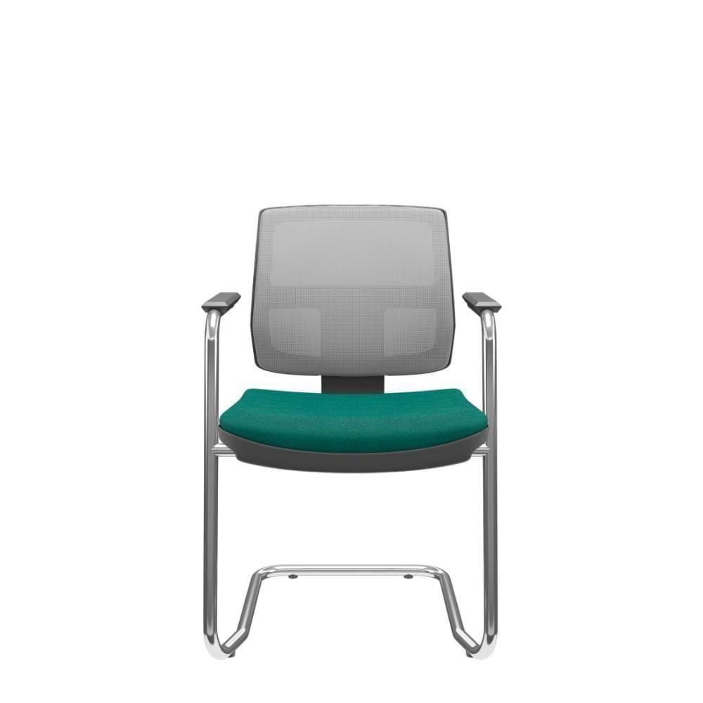 Cadeira Brizza Aproximação S Verde E Cinza