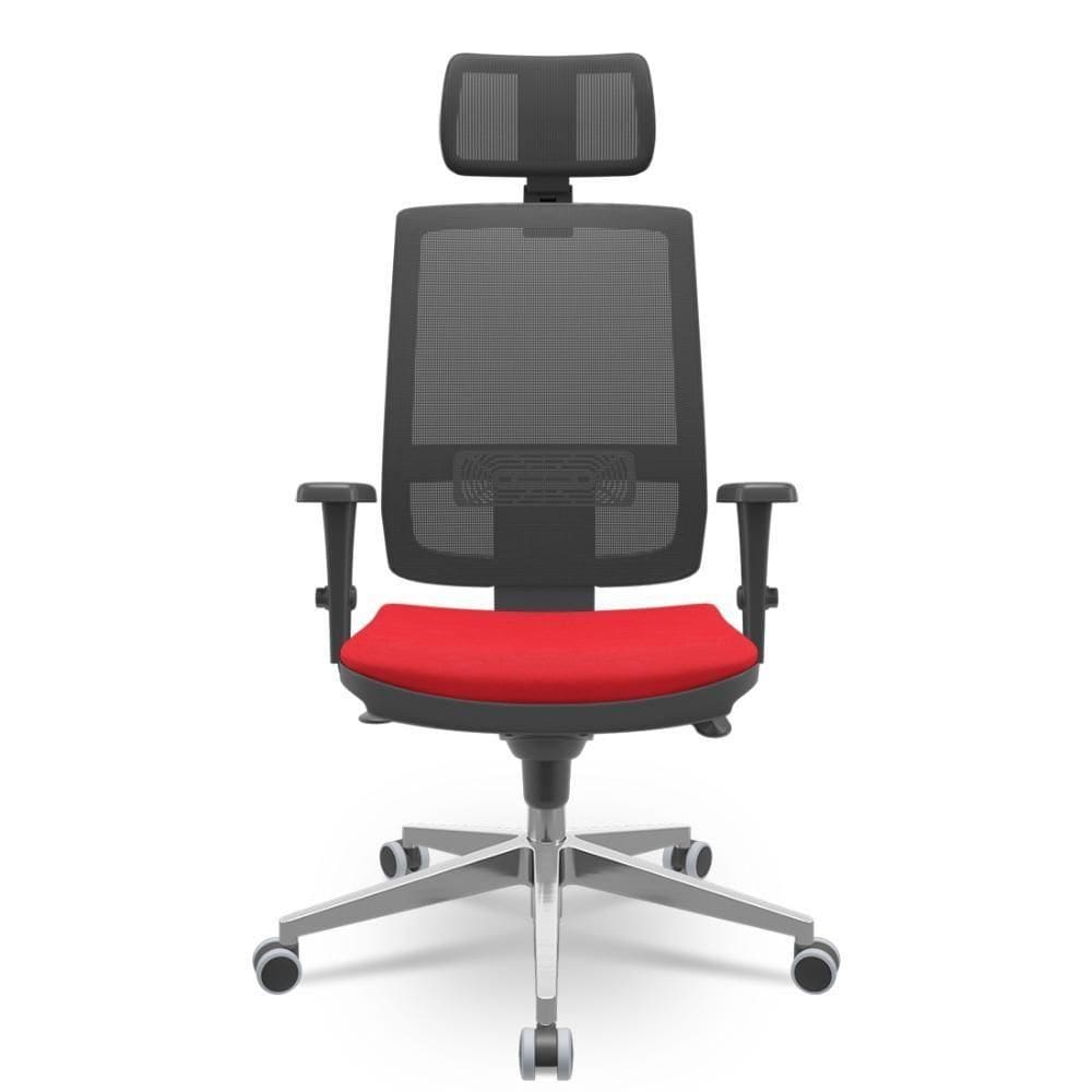 Cadeira Brizza Presidente Tela Vermelho