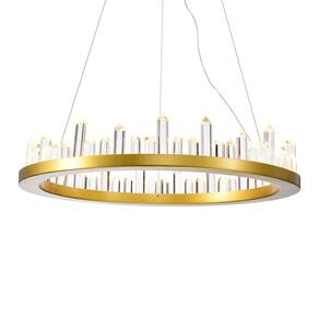Lustre Pendente Skylight Cave 3095 Led Bivolt Dourado
