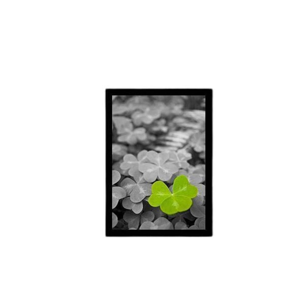Quadro Fotografia Trevo 45X34Cm - Com Vidro Moldura Preta