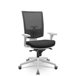 Cadeira Flash Presidente Slider Cinza Aero Preto