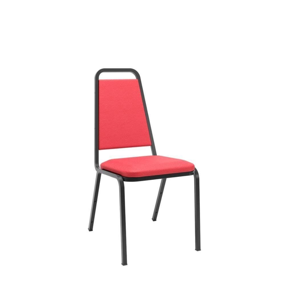 Cadeira Empilhável Th2 Vermelho - Ideal para Ambientes Compactos