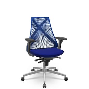 Cadeira Bix X+ Aero Azul Slider Base Alumínio