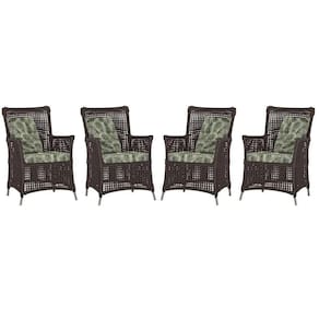 4 Poltronas Igapó Alumínio Pintura Fendi Corda Náutica E5 Marrom