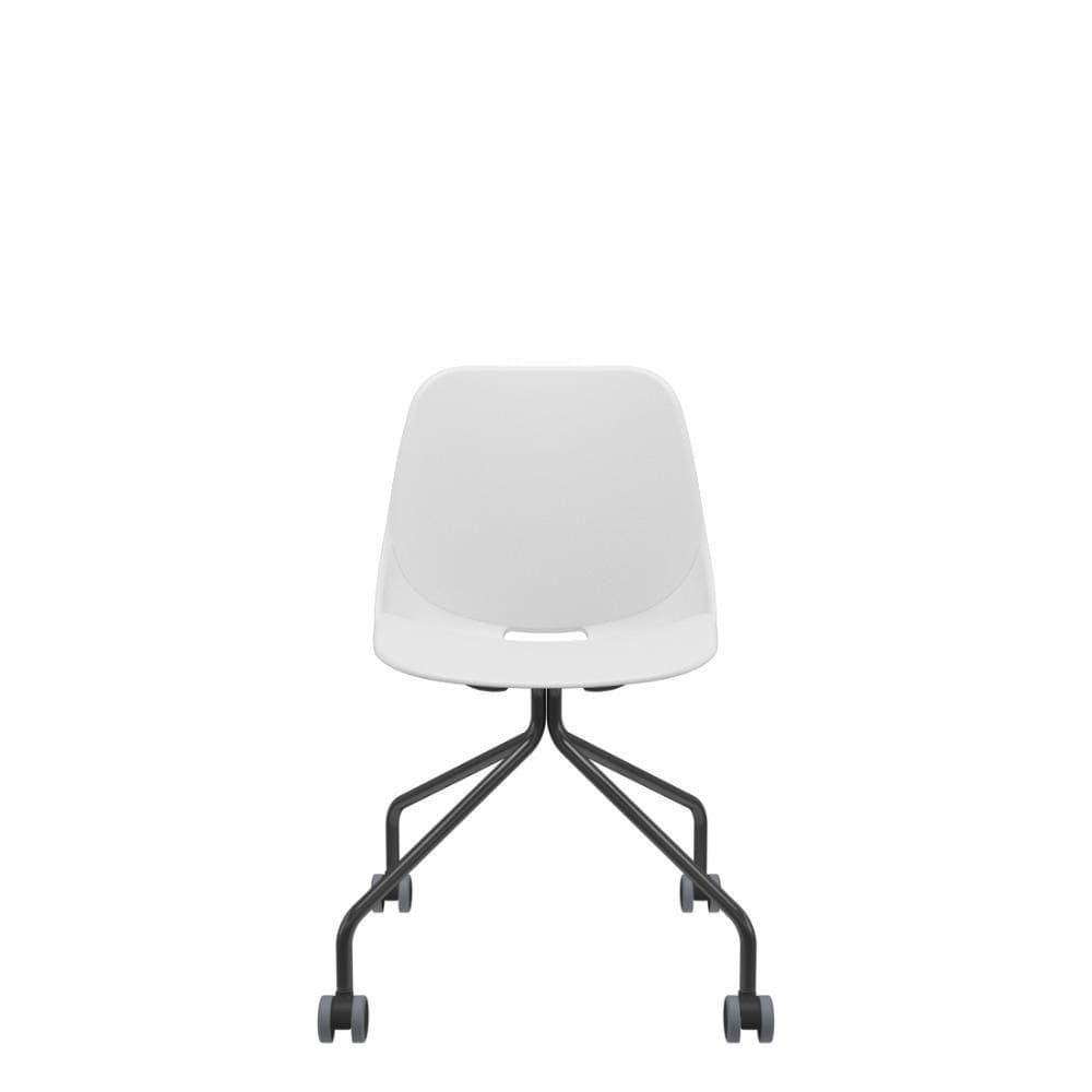 Cadeira Quick 4 Pés C/rodízio Branco