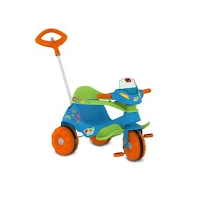 Triciclo Velobaby G2 Passeio & Pedal Cor:azul
